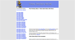 Desktop Screenshot of ffmusic.ffshrine.org