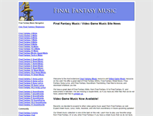 Tablet Screenshot of ffmusic.ffshrine.org